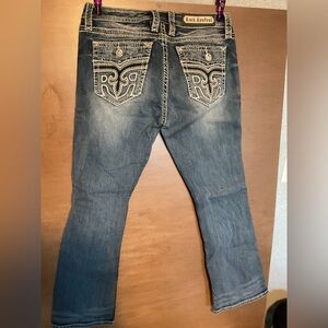 Rock Revival Women’s Boot Cut Jeans - Faded Blue Wash